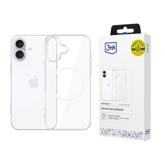 Прозрачен калъф с MagSafe за Apple iPhone 16 - 3mk Clear MagCase