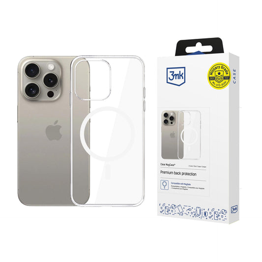 Прозрачен калъф с MagSafe за Apple iPhone 15 Pro Max - 3mk Clear MagCase