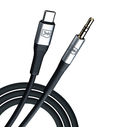 Кабел стерео 3mk AUX Cable USB-C - Jack 3,5 mm