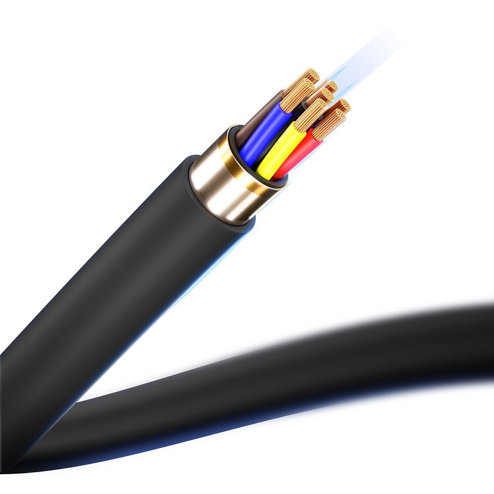 Кабел силиконов 3mk Hyper Silicone Cable C to C 2m 100W Black