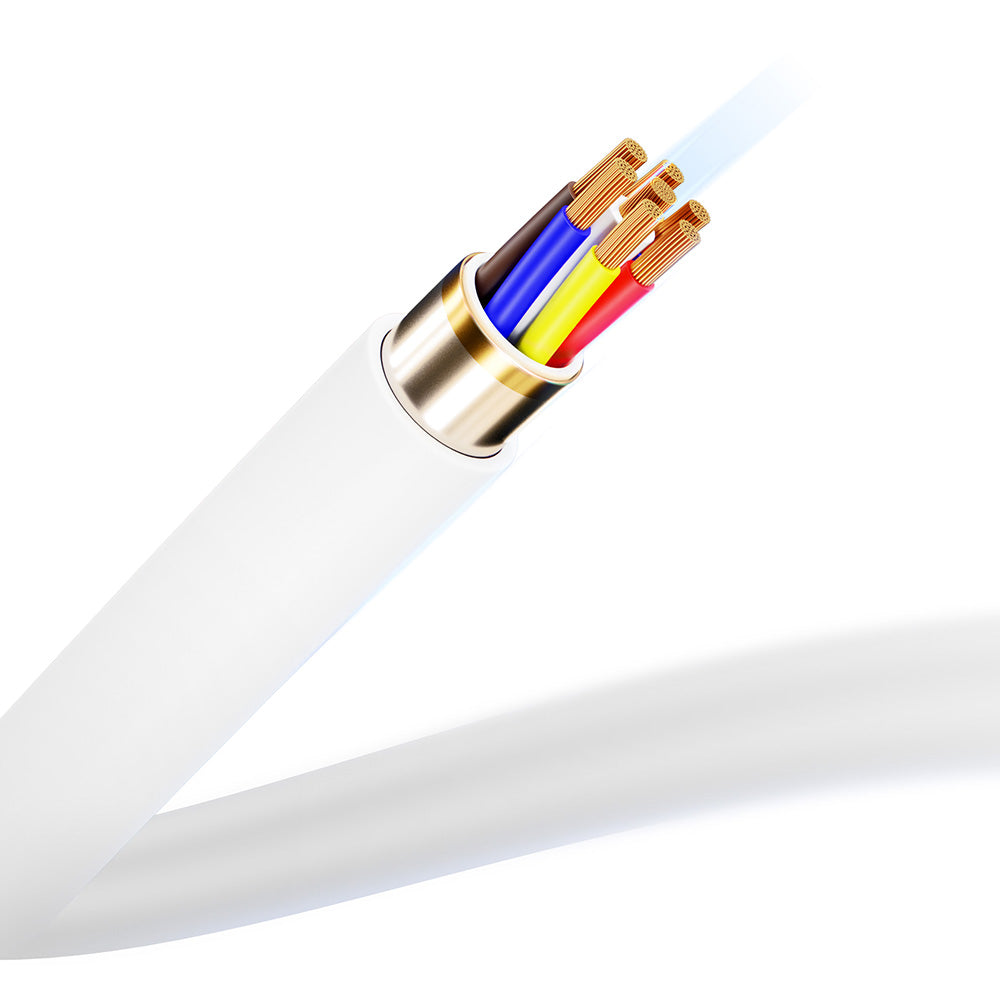 Кабел силиконов 3mk Hyper Silicone Cable C to C 2m 100W White