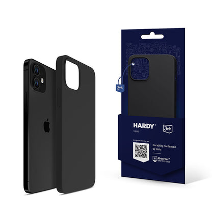 Силиконов калъф за Apple iPhone 12 - 3mk Hardy Silicone MagCase Black