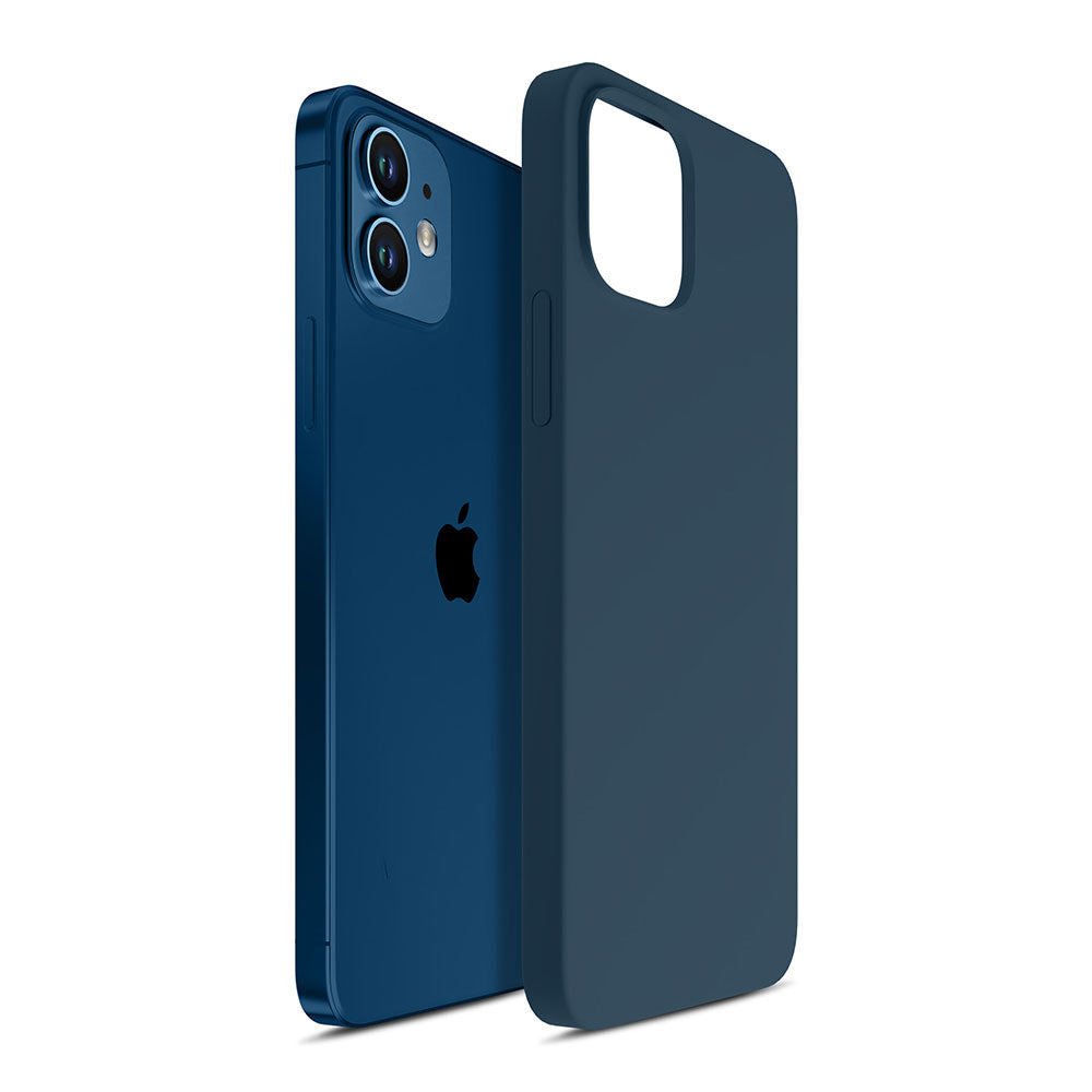 Силиконов калъф за Apple iPhone 12 - 3mk Hardy Silicone MagCase Blue