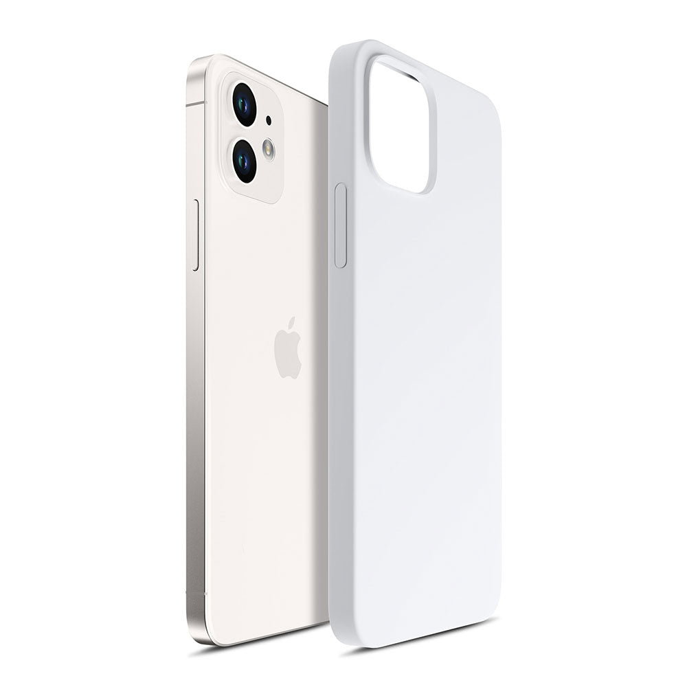 Силиконов калъф за Apple iPhone 12 - 3mk Hardy Silicone MagCase White