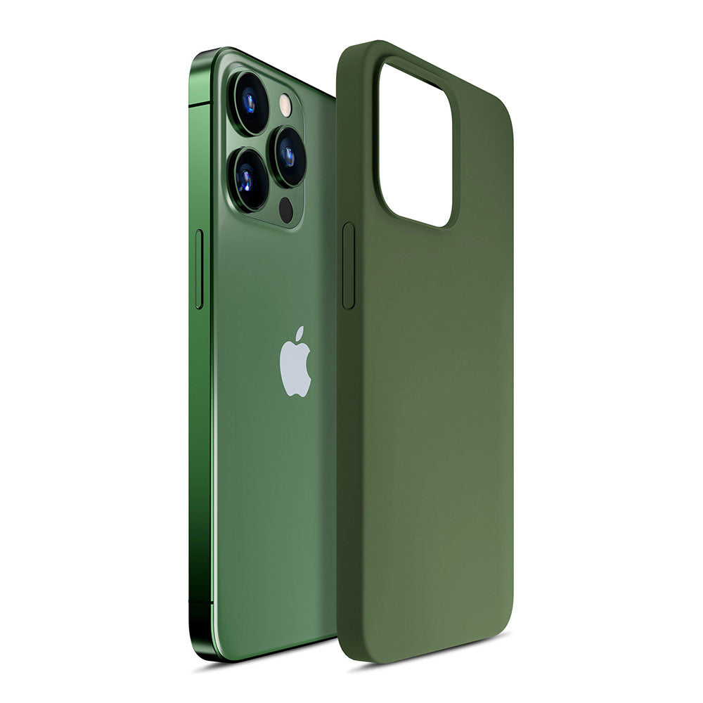 Apple iPhone 13 Pro - 3mk Hardy Silicone MagCase Alpine Green