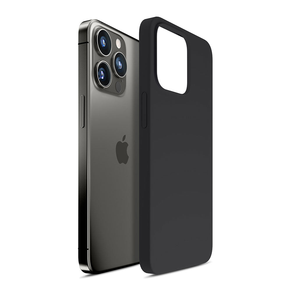 Apple iPhone 13 Pro - 3mk Hardy Silicone MagCase Graphite Gray-Black