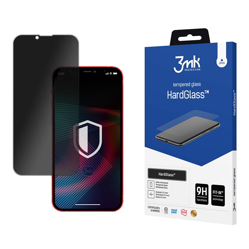 Privacy протектор за Samsung Galaxy A34 5G - 3mk HardGlass Max Privacy Black