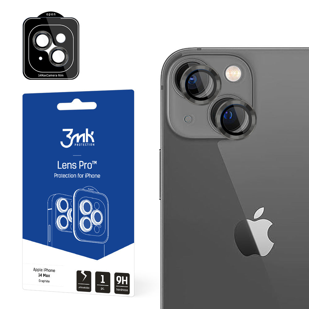 Протектор за камерата на Apple iPhone 14 Plus - 3mk Lens Protection Pro Graphite