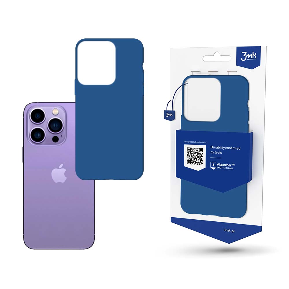 Матов калъф за Apple iPhone 14 Pro - 3mk Matt Case blueberry