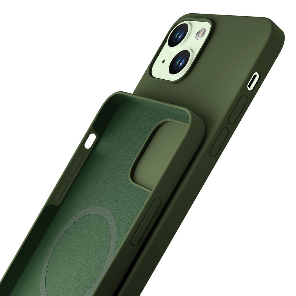 Силиконов калъф за Apple iPhone 15 Pro - 3mk Hardy Silicone MagCaseGreen