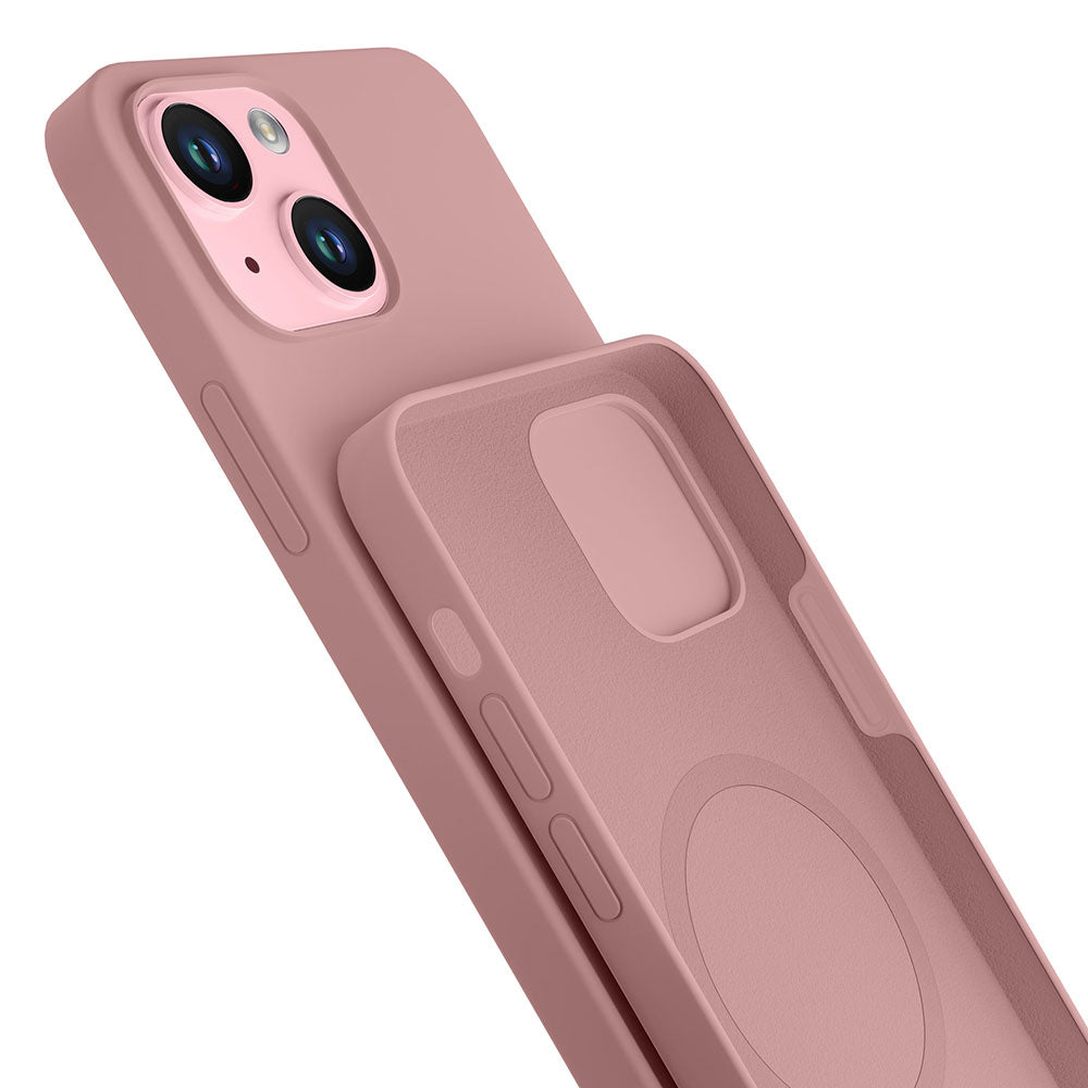 Силиконов калъф за iPhone 15 Plus - 3mk Hardy Silicone MagCase Pink