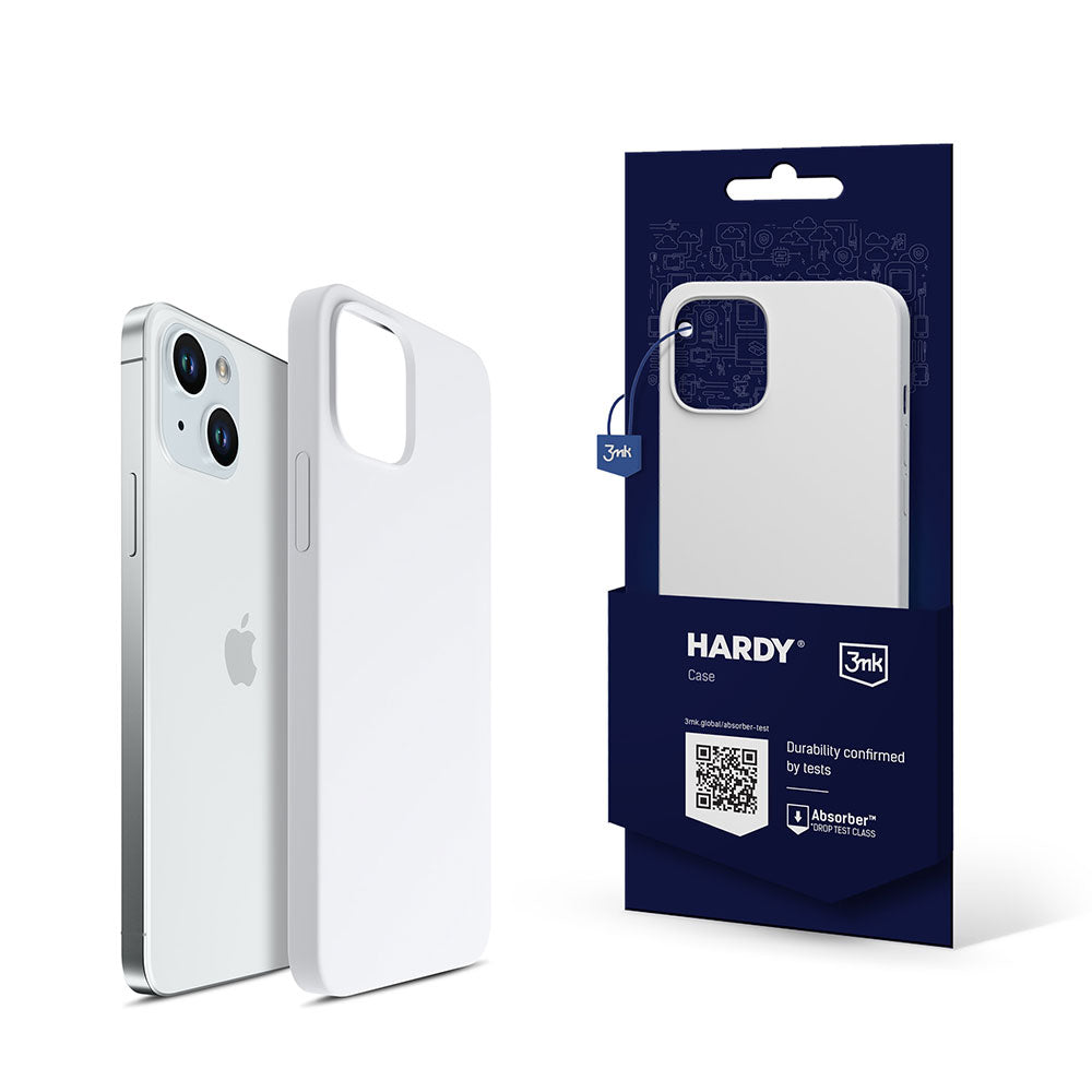 Силиконов калъф за Apple iPhone 15 Pro - 3mk Hardy Silicone MagCaseSilver-White